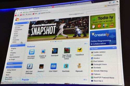 谷歌正式发布Chrome Web Apps