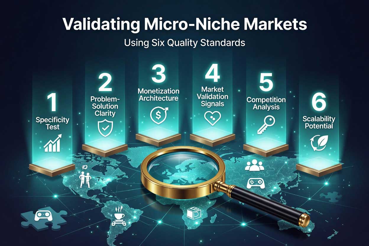 使用六项质量标准筛选微利基市场